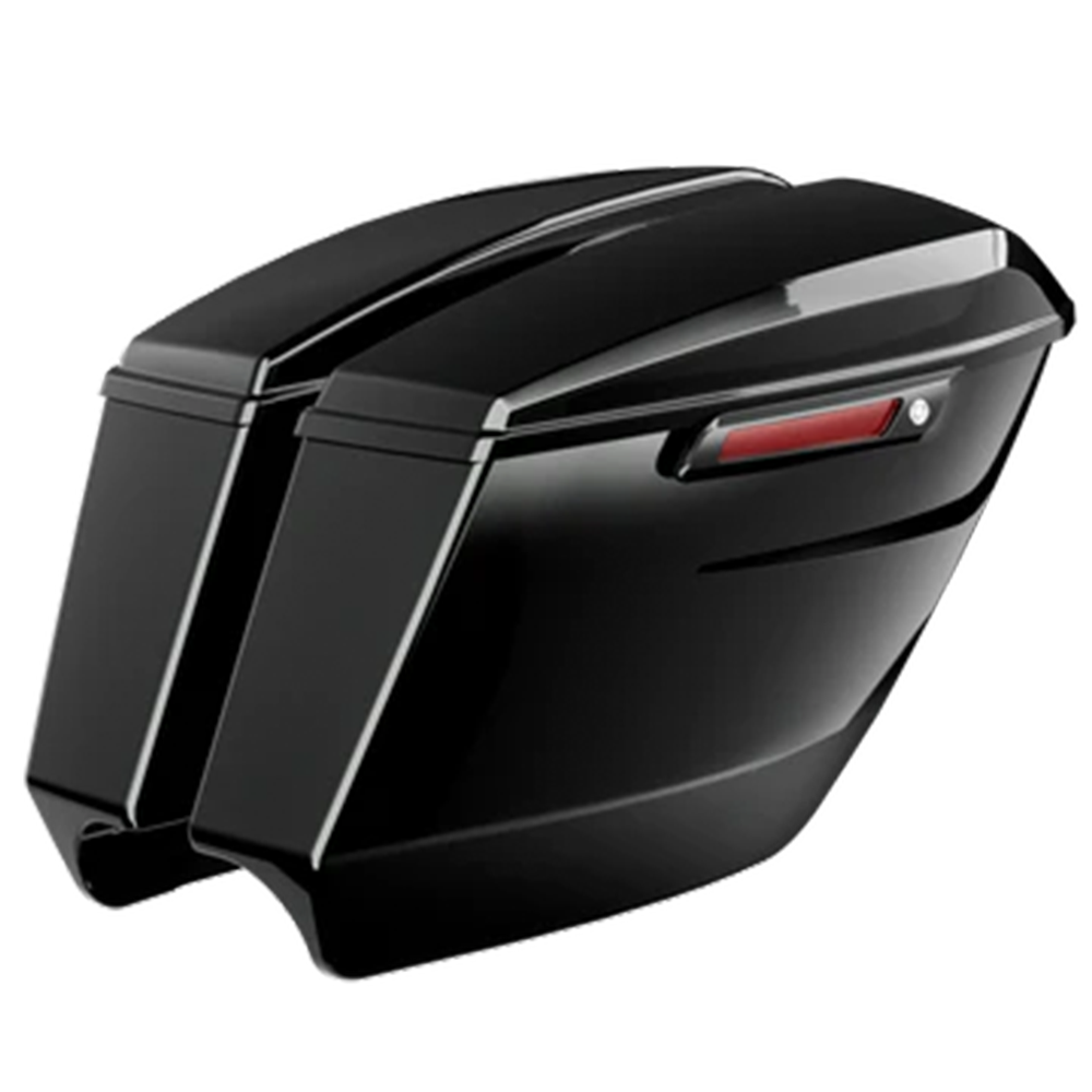 Nasty Hog（ナスティーホッグ）/ “Slasher” Dual Exhaust 4.5″ Stretched Saddlebags for Harley Davidson (2023.5-2025)|ブラインドタイガー | Blindtiger | ハーレーパーツ&アパレル