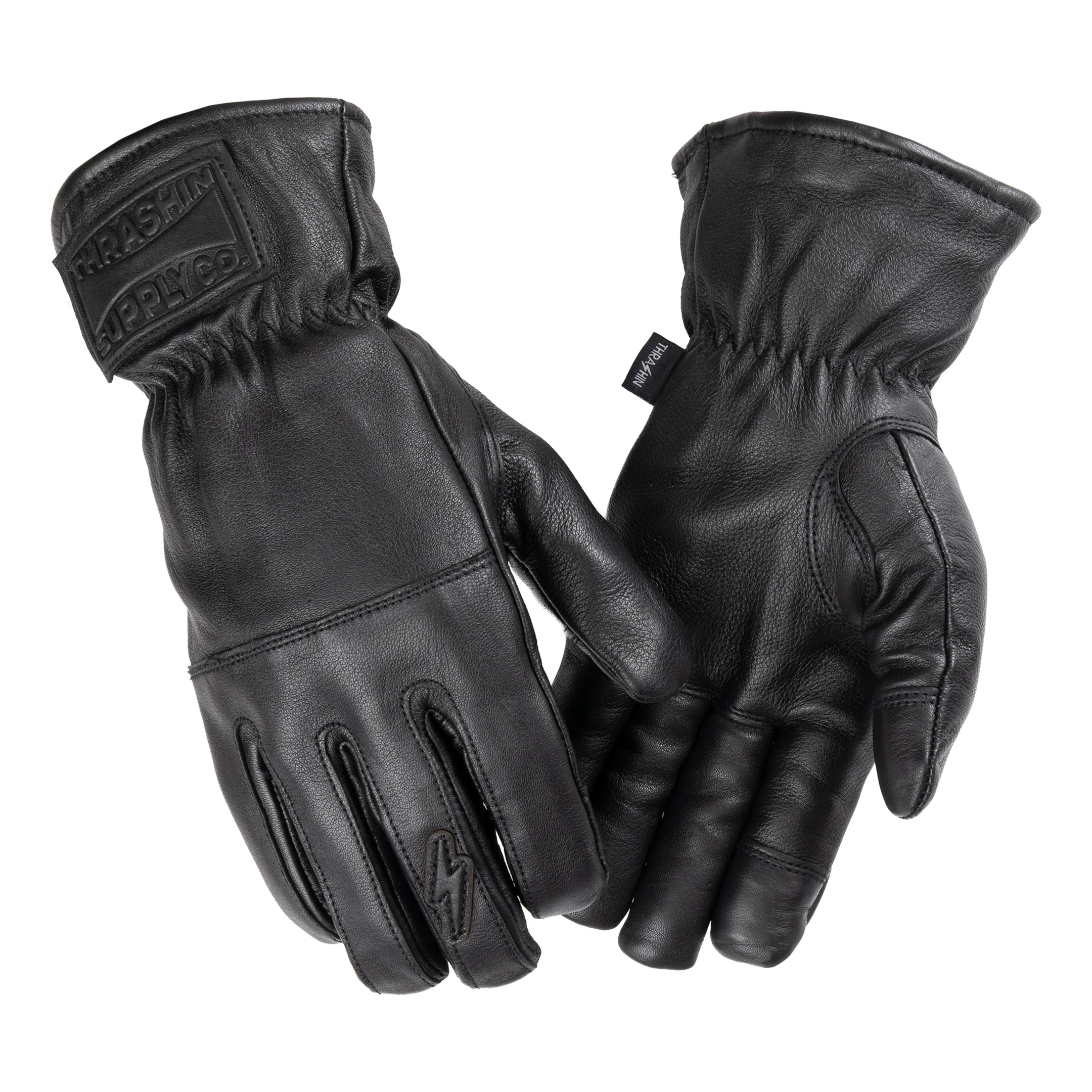 Thrashin Supply Company（スラッシンサプライカンパニー）/ Ace Roper Glove – Leather – Black|ブラインドタイガー | Blindtiger | ハーレーパーツ&アパレル